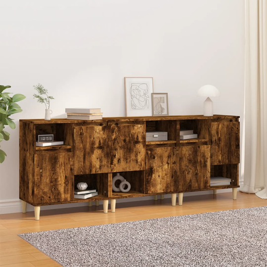 vidaXL Senkit 3 kpl savutammi 60x35x70 cm tekninen puu
