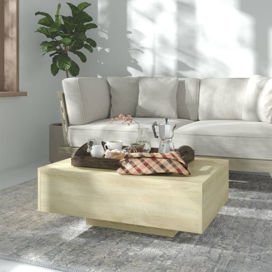 vidaXL Sohvapöytä Sonoma-tammi 85x55x31 cm lastulevy