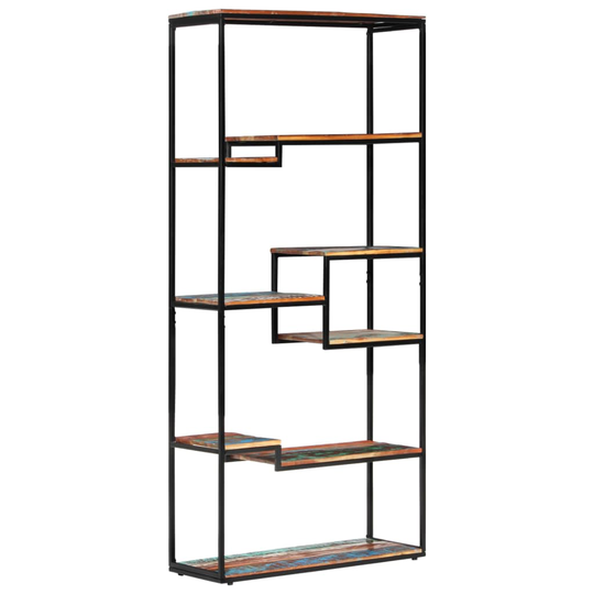 vidaXL Kirjahylly 80x30x180 cm täysi kierrätyspuu