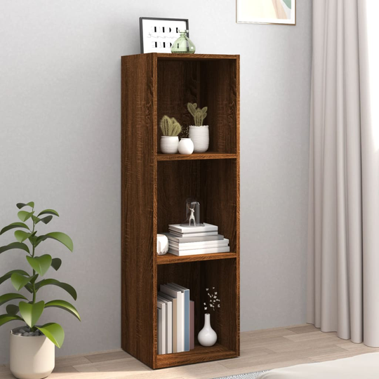 vidaXL Kirjahylly / TV-taso ruskea tammi 36x30x114 cm tekninen puu