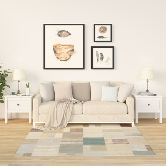 vidaXL Sivupöydät 2 kpl valkoinen 50x50x49 cm täysi mänty