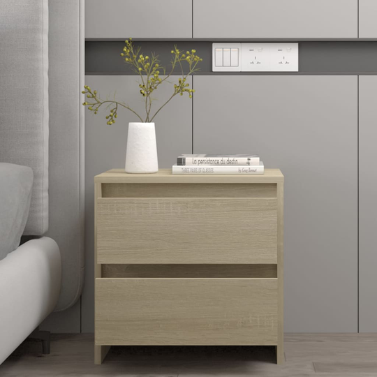 vidaXL Yöpöytä Sonoma-tammi 45x34,5x44,5 cm lastulevy