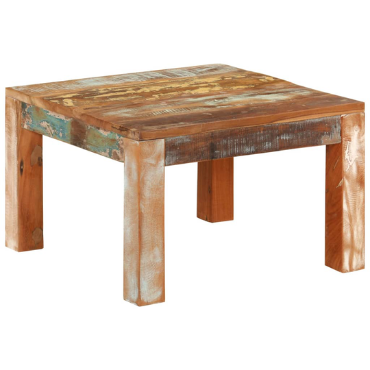 vidaXL Sohvapöytä 55x55x35 cm kierrätetty täyspuu