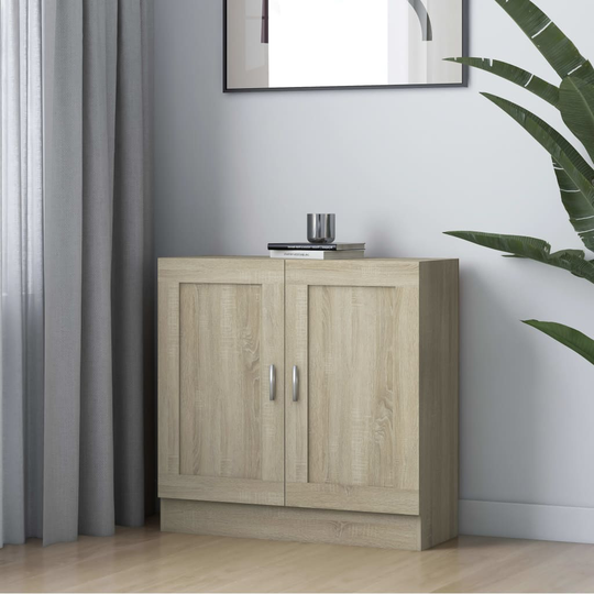 vidaXL Kirjahylly Sonoma-tammi 82,5x30,5x80 cm lastulevy