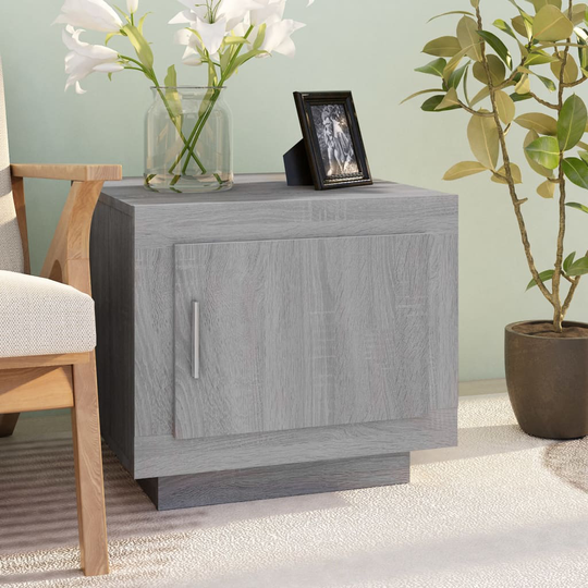vidaXL Sohvapöytä harmaa Sonoma 51x50x45 cm tekninen puu