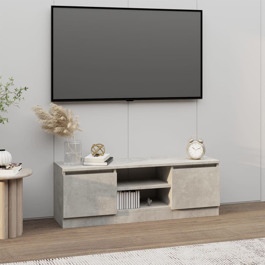 vidaXL TV-taso ovella betoninharmaa 102x30x36 cm